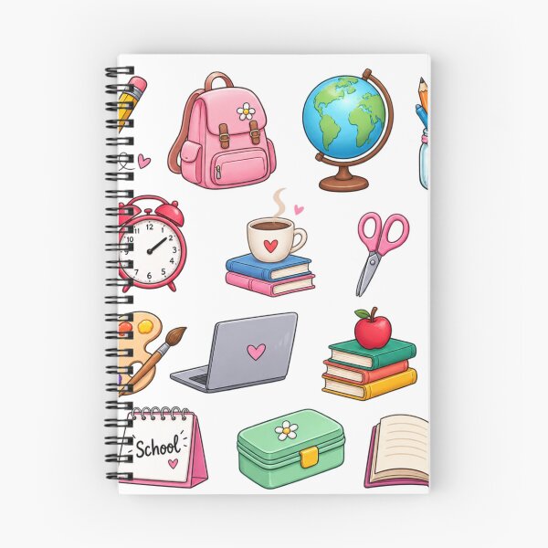 Item preview, Cute Back to School School Supplies Pastel Aesthetics Sticker pack Sheet designed and sold by Rehnair.