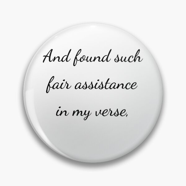 Item preview, “And found such fair assistance in my verse,” - handwriting black designed and sold by ariksworld.