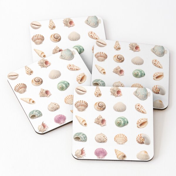 Item preview, Seashell Collection Ocean Beach Conch Shell Vintage Marine Aesthetic Sticker pack Sheet designed and sold by Rehnair.