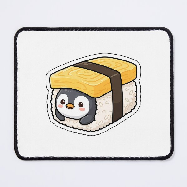 Item preview, Tamago Sushi Penguin - Cute Japanese Food Animal Sticker designed and sold by SimpleP.