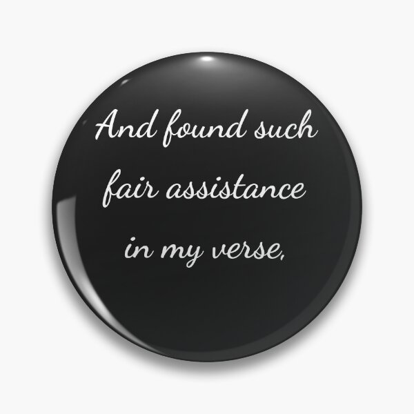 Item preview, “And found such fair assistance in my verse,” - handwriting white designed and sold by ariksworld.