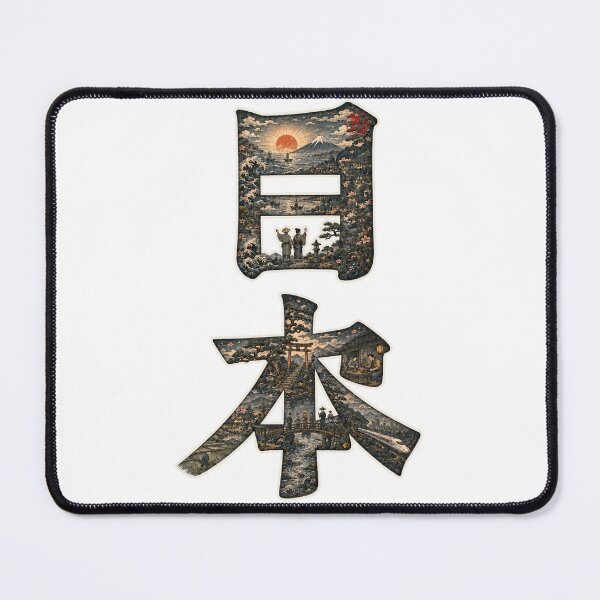 Item preview, Japan Kanji in Ukiyo-e Landscapes designed and sold by KEISAI-Japan.