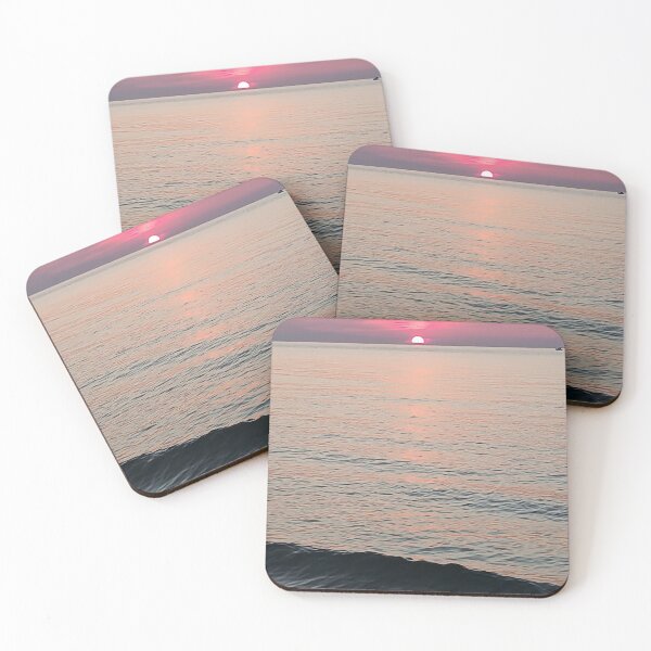 Item preview, Magenta Sun Setting Over Mediterranean Sea - Crimson Wave & Horizon designed and sold by EpicVistas.