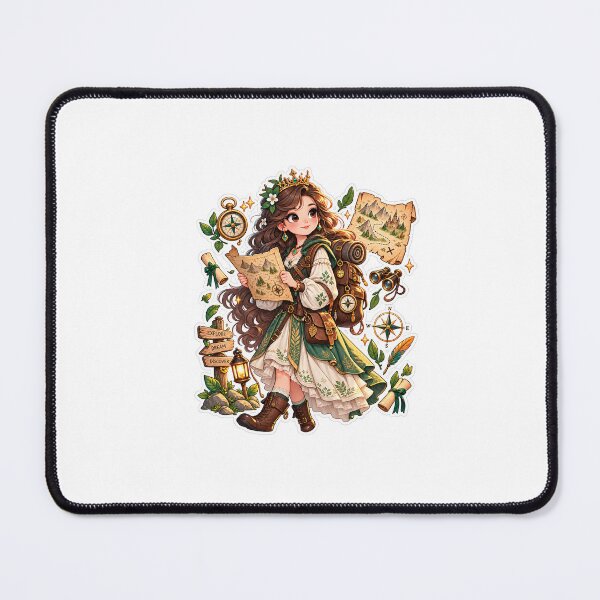 Item preview, Forest Explorer Princess | Adventure Fantasy Sticker designed and sold by blossomfun.