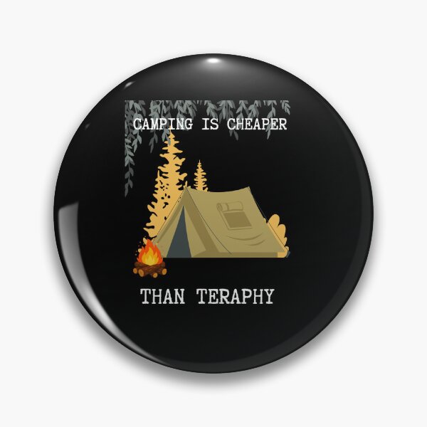 Item preview, Camping Is Cheaper Than Therapy Funny Outdoor Camping T-Shirt designed and sold by SvarunPogani.