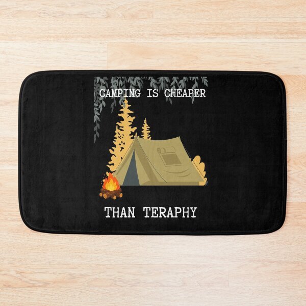Item preview, Camping Is Cheaper Than Therapy Funny Outdoor Camping T-Shirt designed and sold by SvarunPogani.
