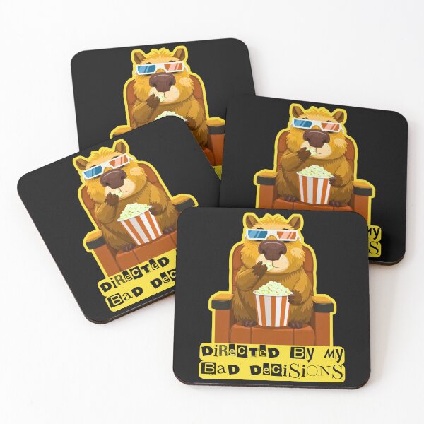 Item preview, Directed By My Bad Decisions - Funny Capybara Movie Sarcastic designed and sold by InkyGenies.