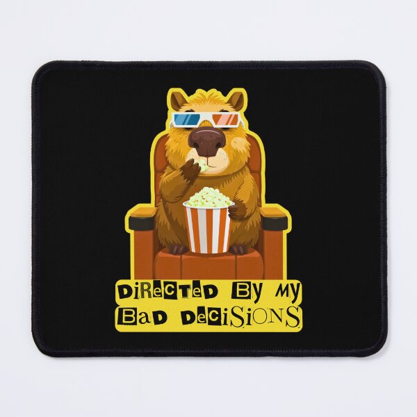 Item preview, Directed By My Bad Decisions - Funny Capybara Movie Sarcastic designed and sold by InkyGenies.