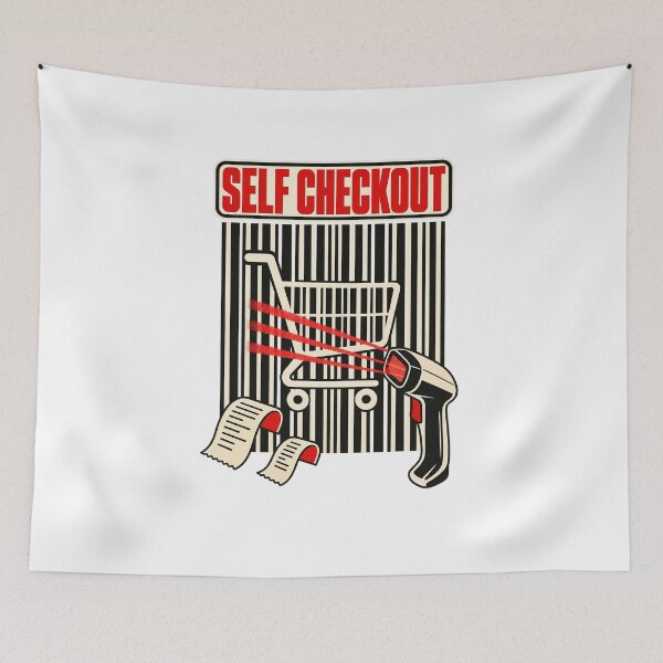Item preview, Self Checkout Humor Barcode Scanner designed and sold by AMICO77.