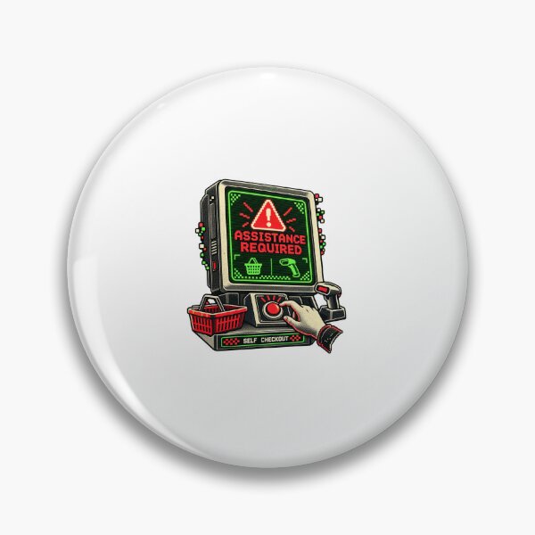 Item preview, Self Checkout Humor Assistance Required Screen designed and sold by AMICO77.