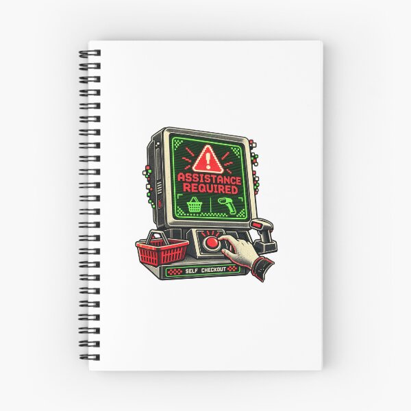 Item preview, Self Checkout Humor Assistance Required Screen designed and sold by AMICO77.