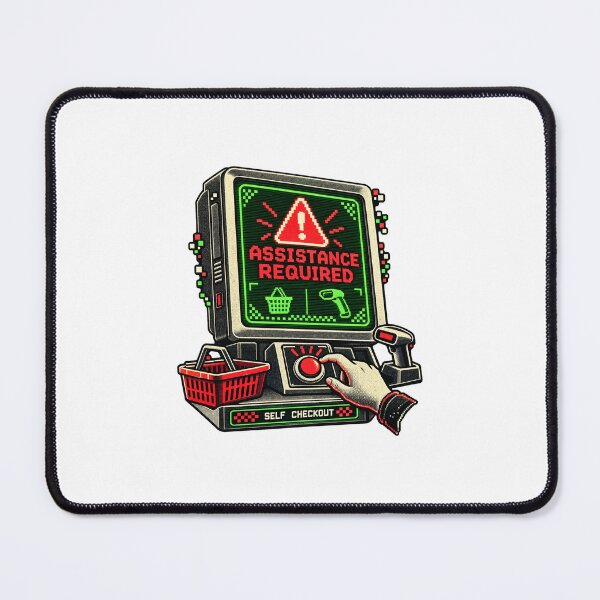 Item preview, Self Checkout Humor Assistance Required Screen designed and sold by AMICO77.