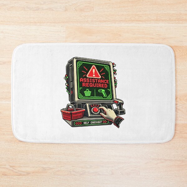 Item preview, Self Checkout Humor Assistance Required Screen designed and sold by AMICO77.