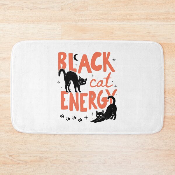 Item preview, Black Cat Energy Halloween Vibes designed and sold by phoebelevine.
