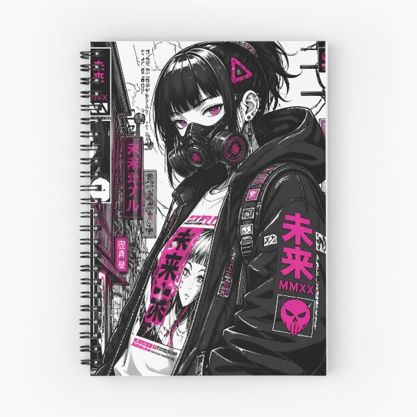 Item preview, Cyberpunk Techwear Girl: Neon Dystopia Manga Graphic designed and sold by Swizzy2vore.