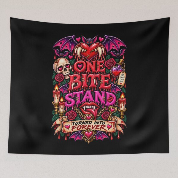 Item preview, DARK LOVE ❤️ - MONSTER ROMANCE COLLETION -  VAMPIRE LOVE - ONE BITE STAND - TURNED INTO FOREVER v2 designed and sold by WheelieGdArt.