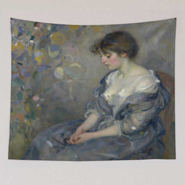 Item preview, Soft Blue Dress – Morisot Brushwork designed and sold by FotoworldEdel.