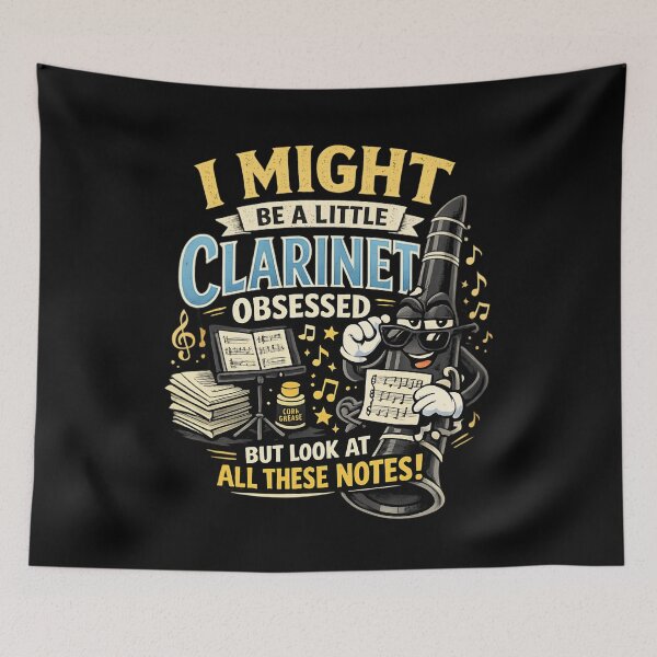 Item preview, I Might Be a Little Clarinet Obsessed - Musician Funny Clarinet designed and sold by SidTastic .