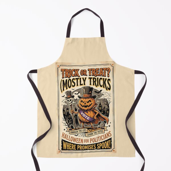 Item preview, Where promises spook! Trick or treat? - Halloween for politicians designed and sold by ParadoxParadox.