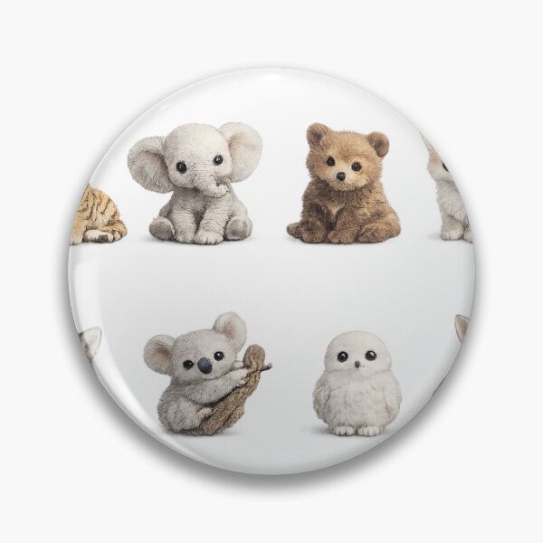 Item preview, Cute Baby Animals Kitten Panda Elephant Koala Woodland Aesthetic Sticker pack Sheet designed and sold by Rehnair.