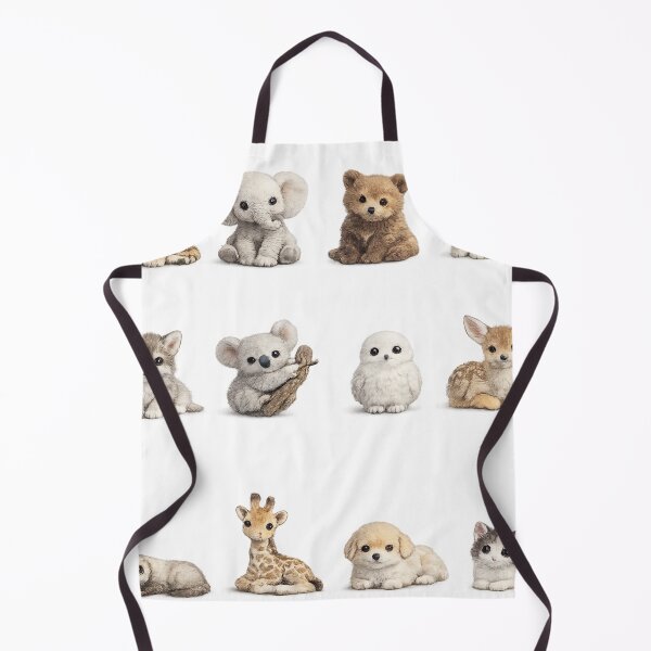 Item preview, Cute Baby Animals Kitten Panda Elephant Koala Woodland Aesthetic Sticker pack Sheet designed and sold by Rehnair.