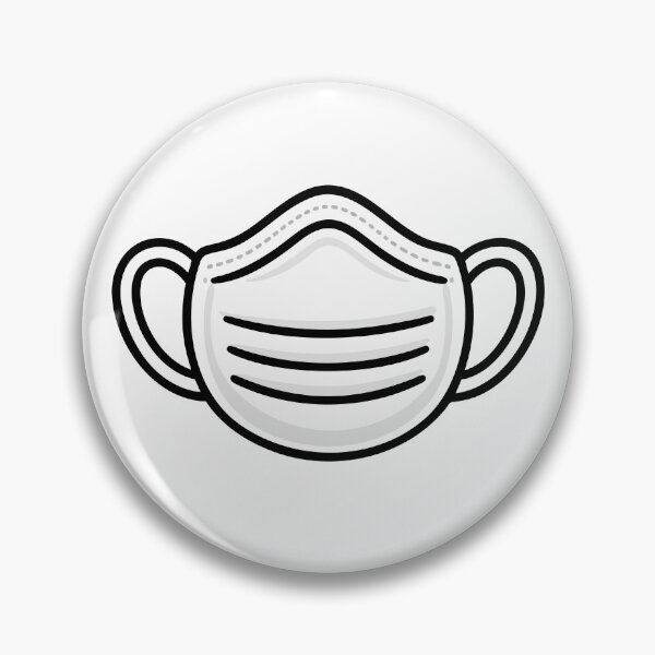 Item preview, White Protective Face Mask Icon designed and sold by VectorForge Studio.