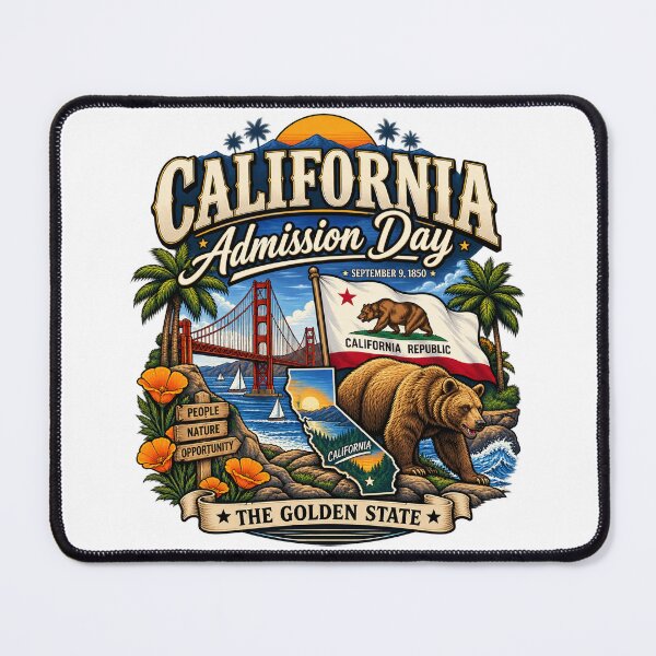 Item preview, California Admission Day 1850 Vintage Golden State Bear Retro T-Shirt designed and sold by Cellara91.