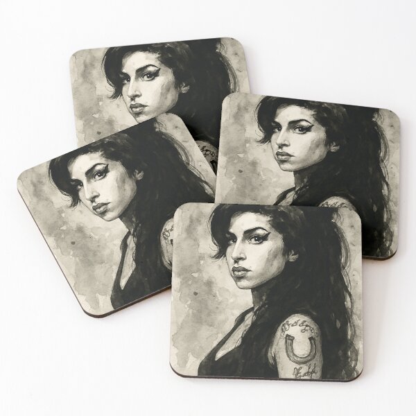 Item preview, Amy Winehouse Portrait | Back to Black & Music Legend Art designed and sold by ConorKeeganArt.