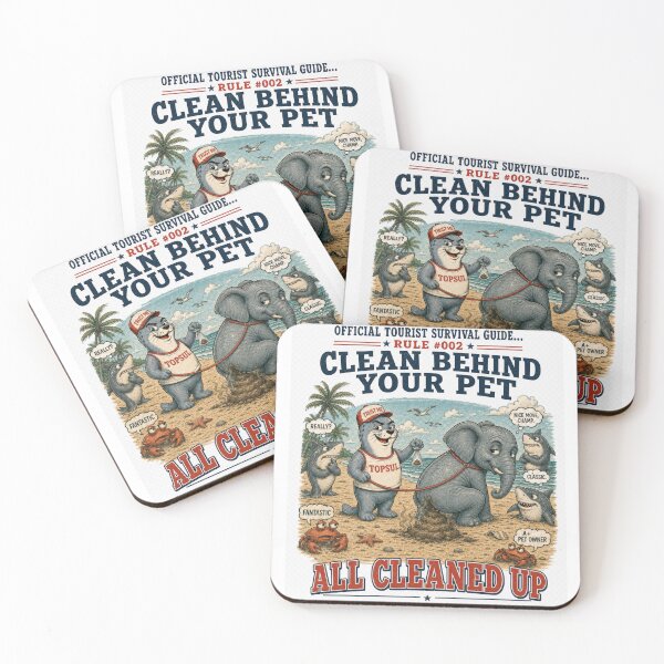 Item preview, Official Tourist Survival Guide - All Cleaned Up designed and sold by Pepper's Ink & Stitch.