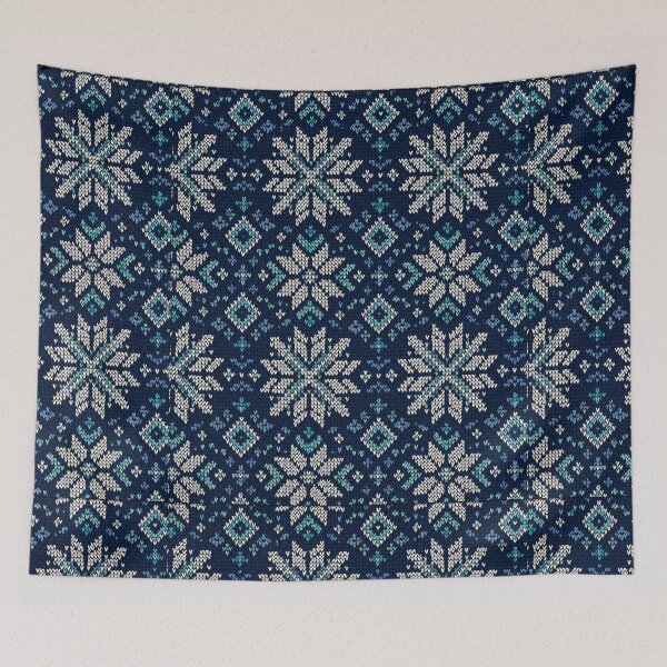 Item preview, Blue Snowflake Fair Isle Knitted Pattern Winter Sweater Graphic designed and sold by PACS0011.