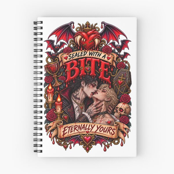 Item preview, DARK LOVE ❤️ - MONSTER ROMANCE COLLETION - VAMPIRE LOVE - SEALED WITH A BITE - ETERNALLY YOURS - GAY PRIDE designed and sold by WheelieGdArt.