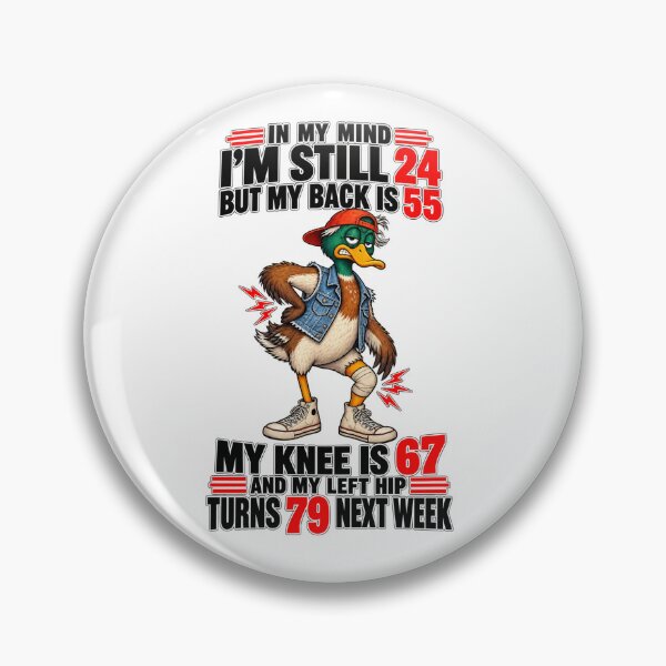 Item preview, Funny Aging T-Shirt, I'm Still 24, Back 55 Knee 67 Hip 79 Humor Tee designed and sold by pixelartshop4r.