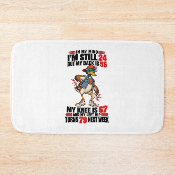 Item preview, Funny Aging T-Shirt, I'm Still 24, Back 55 Knee 67 Hip 79 Humor Tee designed and sold by pixelartshop4r.