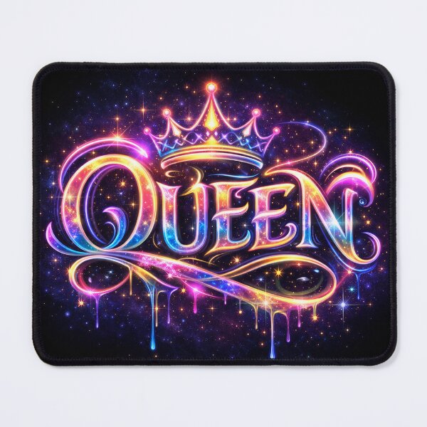 Item preview, QUEEN — Neon Cosmic Graffiti Crown designed and sold by NeonSpiritArt.