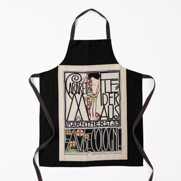 Item preview, Vintage austrian exhibition poster for Cabaret Fledermaus and eua de cologne designed and sold by stevepaint.