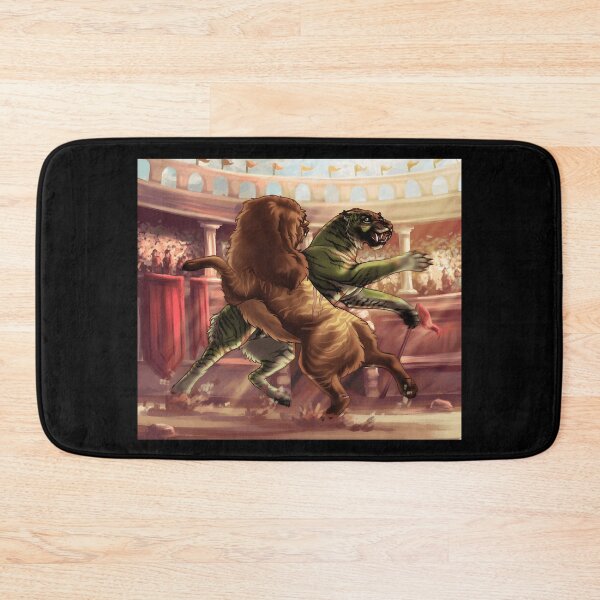 Item preview, Lion and Tiger Arena Duel Artwork designed and sold by Catsi-Nook-Art.
