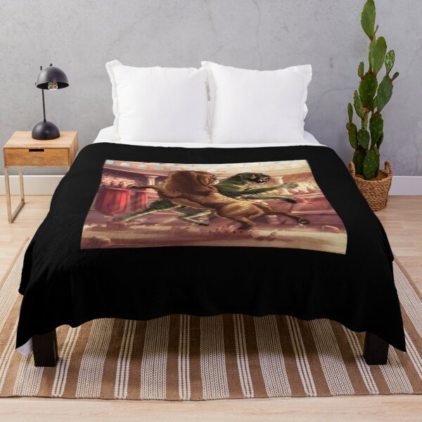 Item preview, Lion and Tiger Arena Duel Artwork designed and sold by Catsi-Nook-Art.