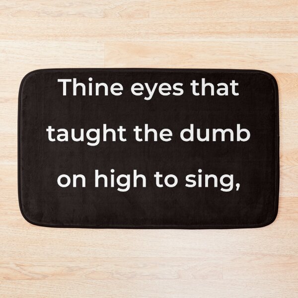 Item preview, “Thine eyes that taught the dumb on high to sing,” - print white designed and sold by ariksworld.
