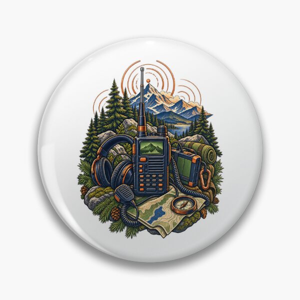 Item preview, Decorative Field Radio Station Adventure Art designed and sold by UrbanCanvvas.