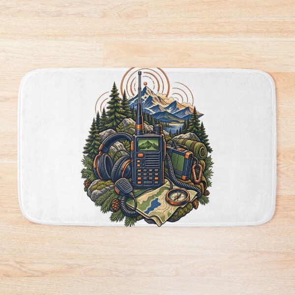 Item preview, Decorative Field Radio Station Adventure Art designed and sold by UrbanCanvvas.
