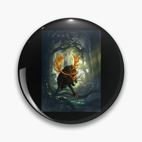Item preview, Mysterious Forest Creature with Majestic Antlers designed and sold by Catsi-Nook-Art.