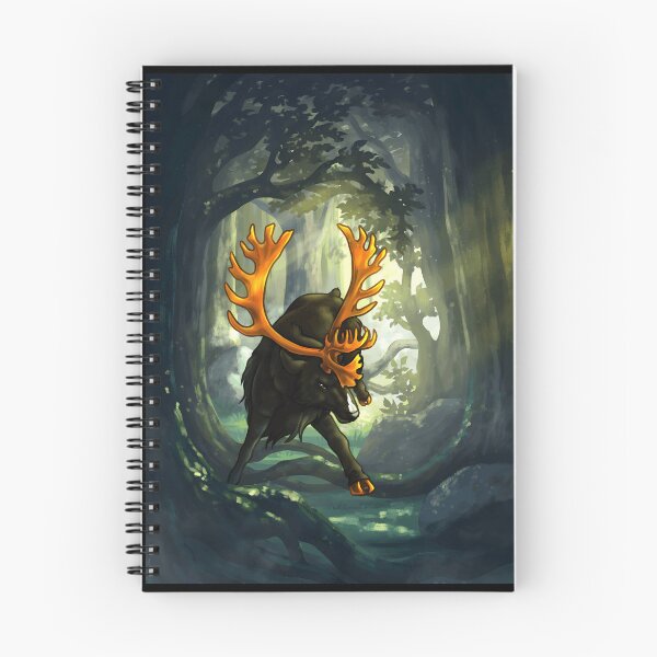 Item preview, Mysterious Forest Creature with Majestic Antlers designed and sold by Catsi-Nook-Art.