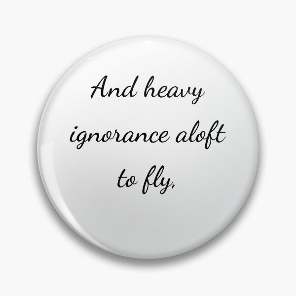 Item preview, “And heavy ignorance aloft to fly,” - handwriting black designed and sold by ariksworld.