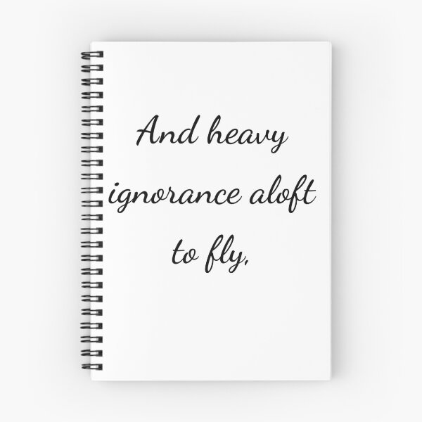 Item preview, “And heavy ignorance aloft to fly,” - handwriting black designed and sold by ariksworld.