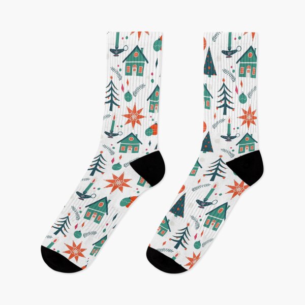 Item preview, Red, white and green Scandinavian Christmas designed and sold by Home Cyn Home.