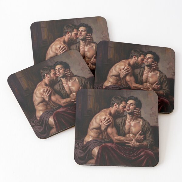 Item preview, Eternal Embrace - Male Figurative Fine Art Print designed and sold by Seduction-art.