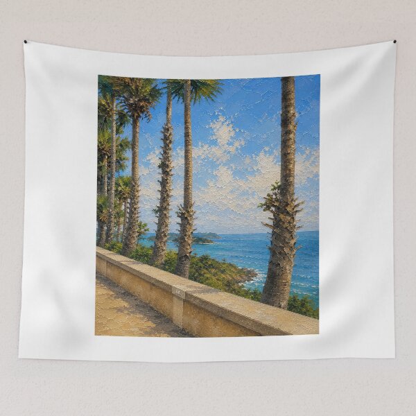 Item preview, Promthep Cape Phuket Tourism, Beautiful Ocean Impasto Oil Painting designed and sold by BlossoraStudio.