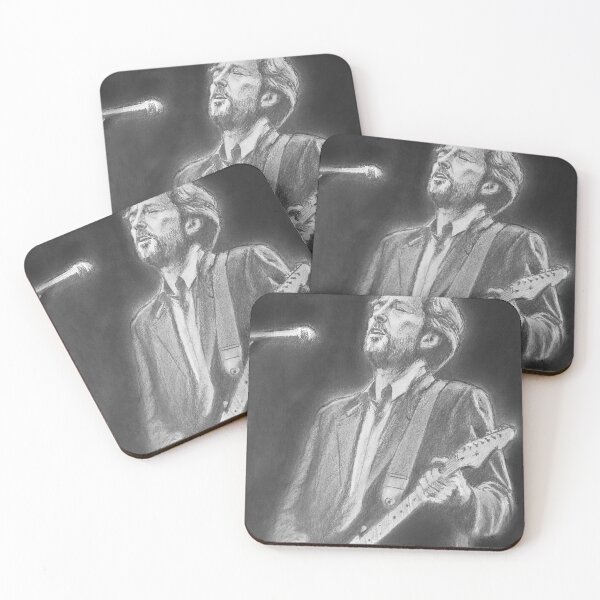 Item preview, Eric Clapton Portrait | Blues Rock Guitar Legend Art designed and sold by ConorKeeganArt.