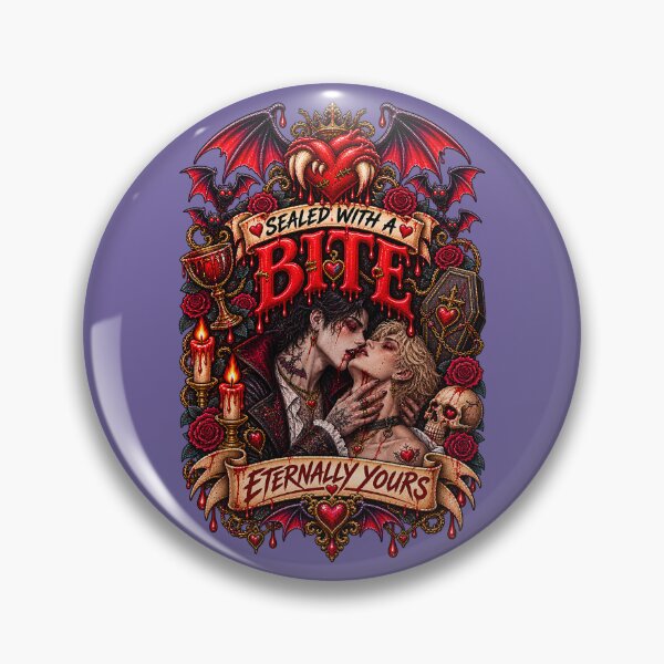 Item preview, DARK LOVE ❤️ - MONSTER ROMANCE COLLETION -  VAMPIRE LOVE - SEALED WITH A BITE - ETERNALLY YOURS - GAY PRIDE v3 designed and sold by WheelieGdArt.