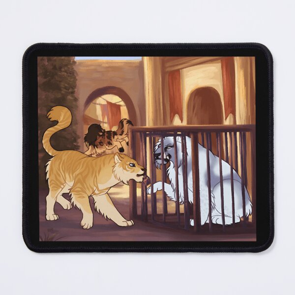 Item preview, Wild Animal Adventure Scene with Lion and Tiger designed and sold by Catsi-Nook-Art.